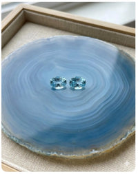 AAA+ Certified 2 Pieces, Aquamarine L.Blue Color Oval Shaped Brazil Gemstone Weight 0.31 Ct. Size 4x3 mm. ABC Jewelries