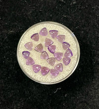 AAA+ Certified 20 Pieces, L. Purple Amethyst Hearts(Trillion Cab) Shaped Brazil Gemstone Weight 5.25 Ct. Size 3.8 mm. ABC Jewelries