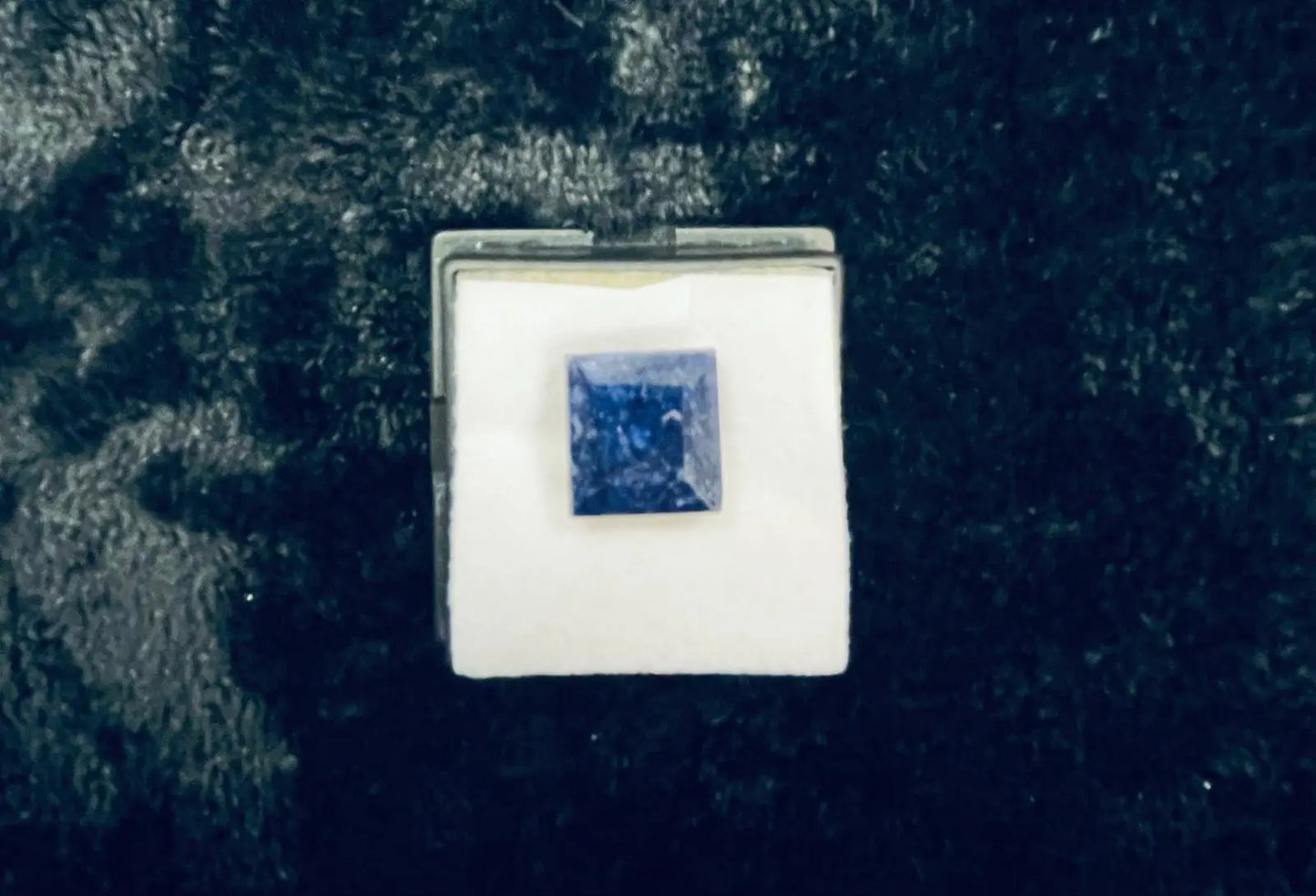 AAA+ Certified Natural 1 Piece Blue Black Square Cushion Gemstone, Weight: 15 ct, Size 30x30 ABC Jewelries