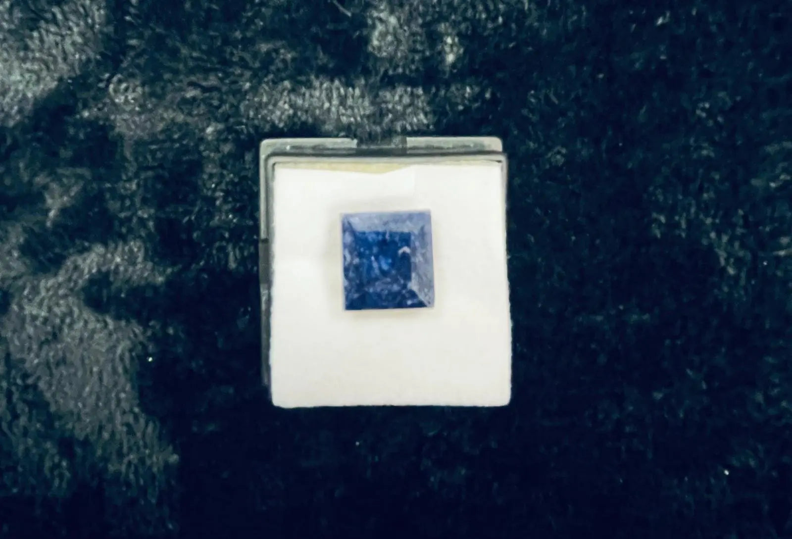 AAA+ Certified Natural 1 Piece Blue Black Square Cushion Gemstone, Weight: 15 ct, Size 30x30 ABC Jewelries