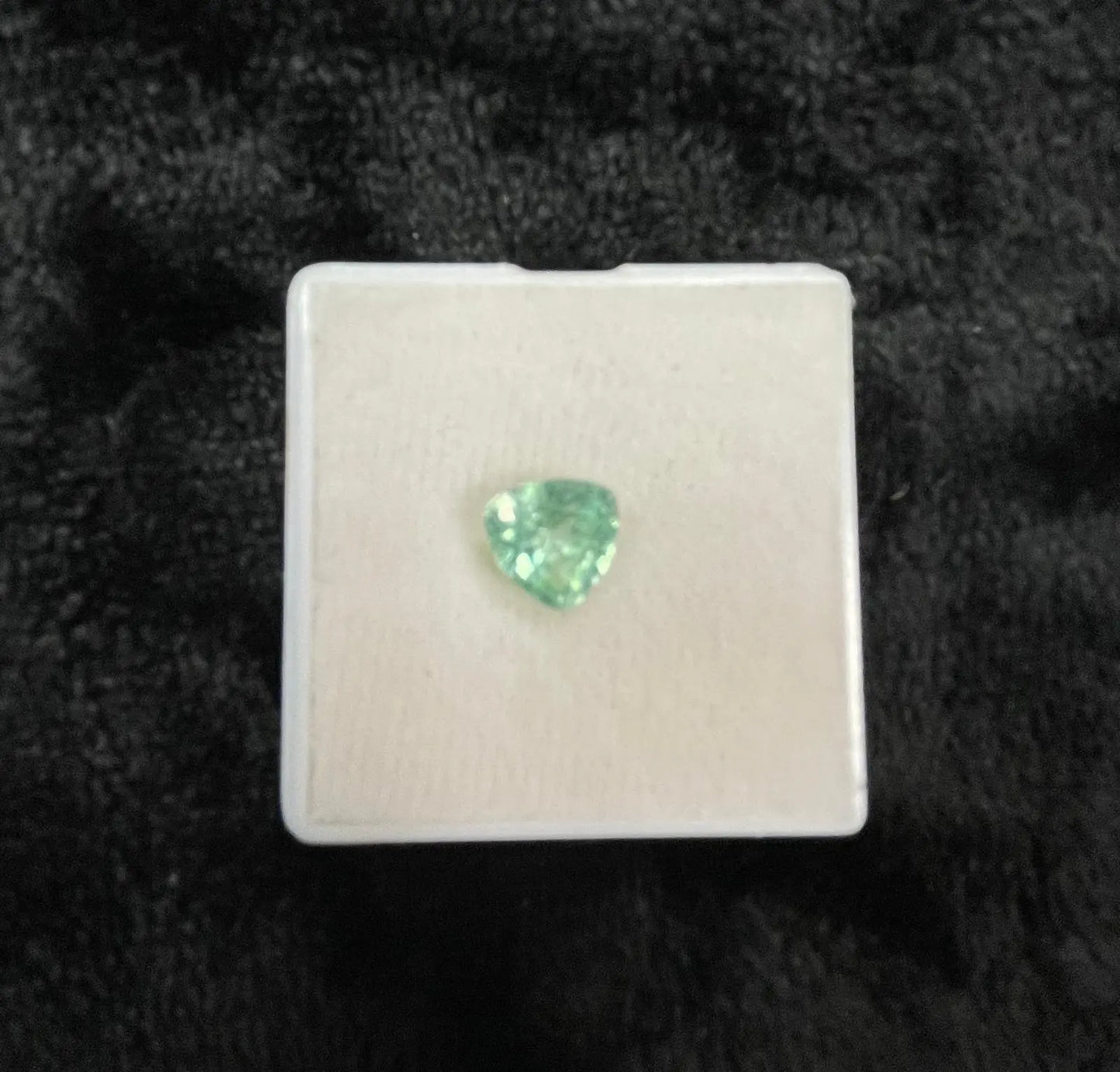 AAA+ Certified Natural 1 Piece Blue Green Tourmaline Trillion Shaped Gemstone, Weight: 4.5 ct, Size 9x6 ABC Jewelries