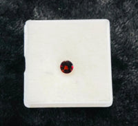 AAA+ Certified Natural 1 Piece Brazilian GRANET Round Shaped Gemstone, Weight: 0.9 ct, Size 6 ABC Jewelries