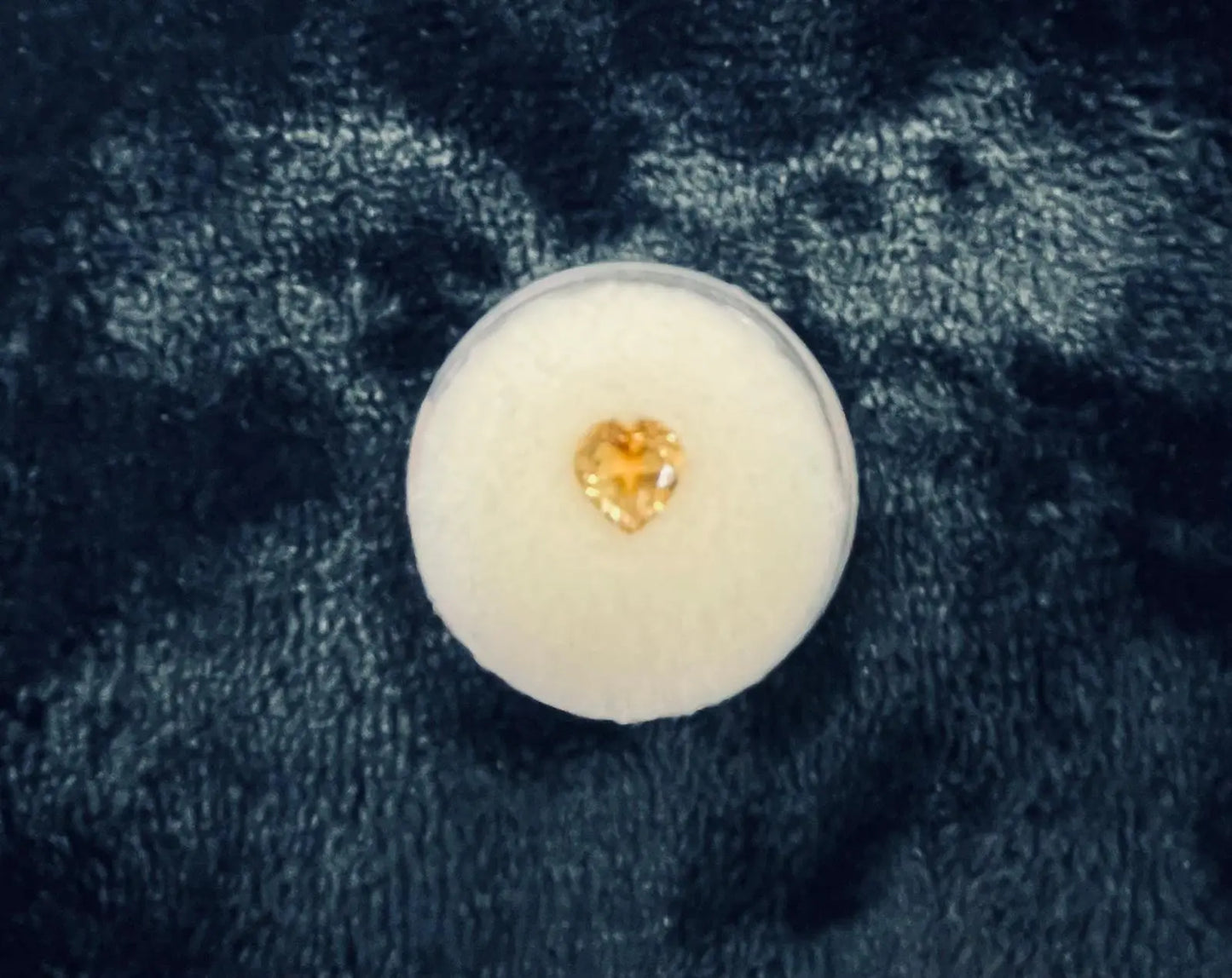 AAA+ Certified Natural 1 Piece Citrine/Gold Heart Shaped Gemstone, Weight: 1.18 ct, Size 10x6 ABC Jewelries