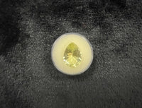 AAA+ Certified Natural 1 Piece Golden Peridot Pear Shaped Gemstone, Weight: 7.2 ct, Size 40x50 ABC Jewelries
