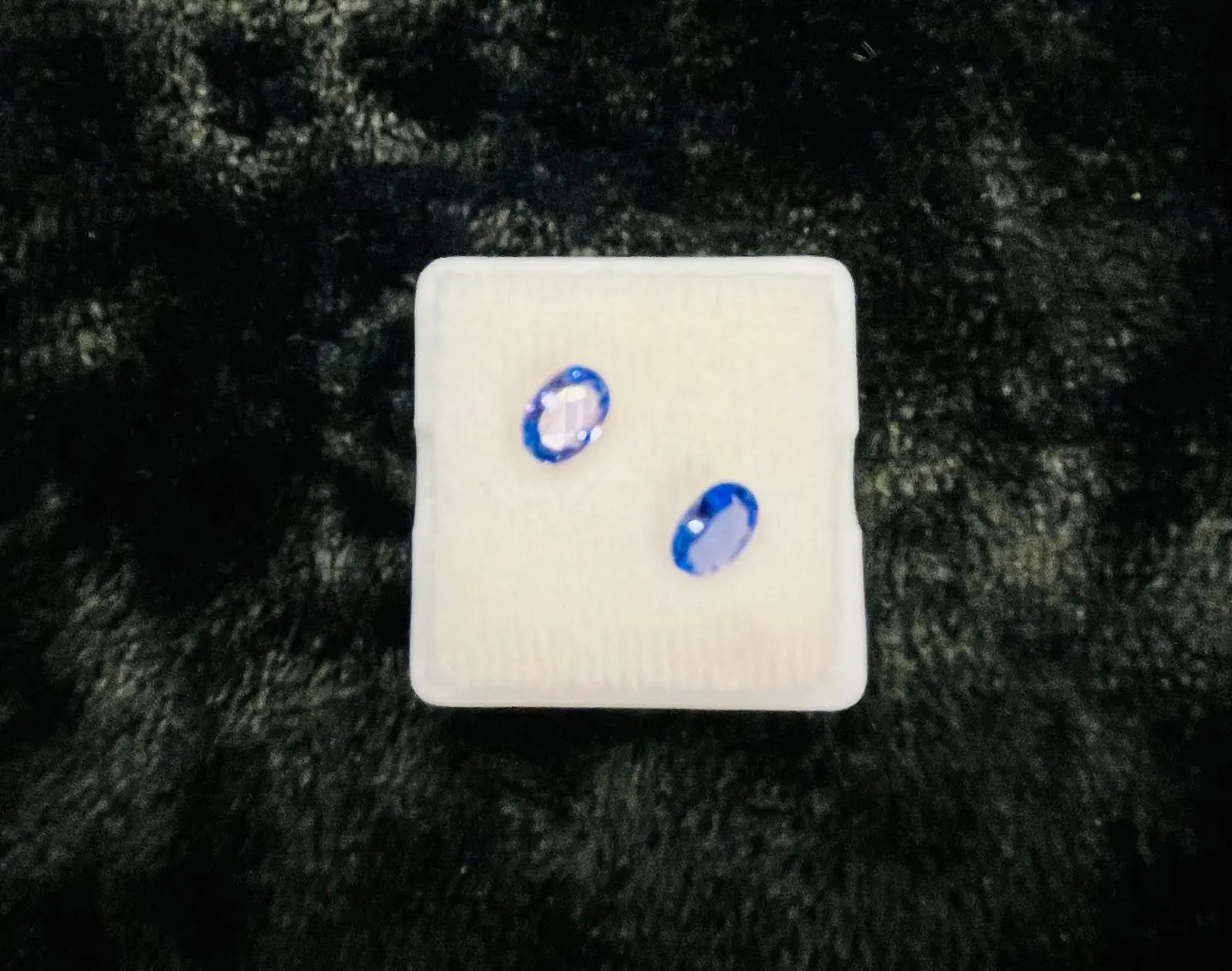 AAA+ Certified Natural 2 Pieces Blue Kyanite Oval Shaped Gemstone, Weight: 1.12 ct, Size 6x4 ABC Jewelries