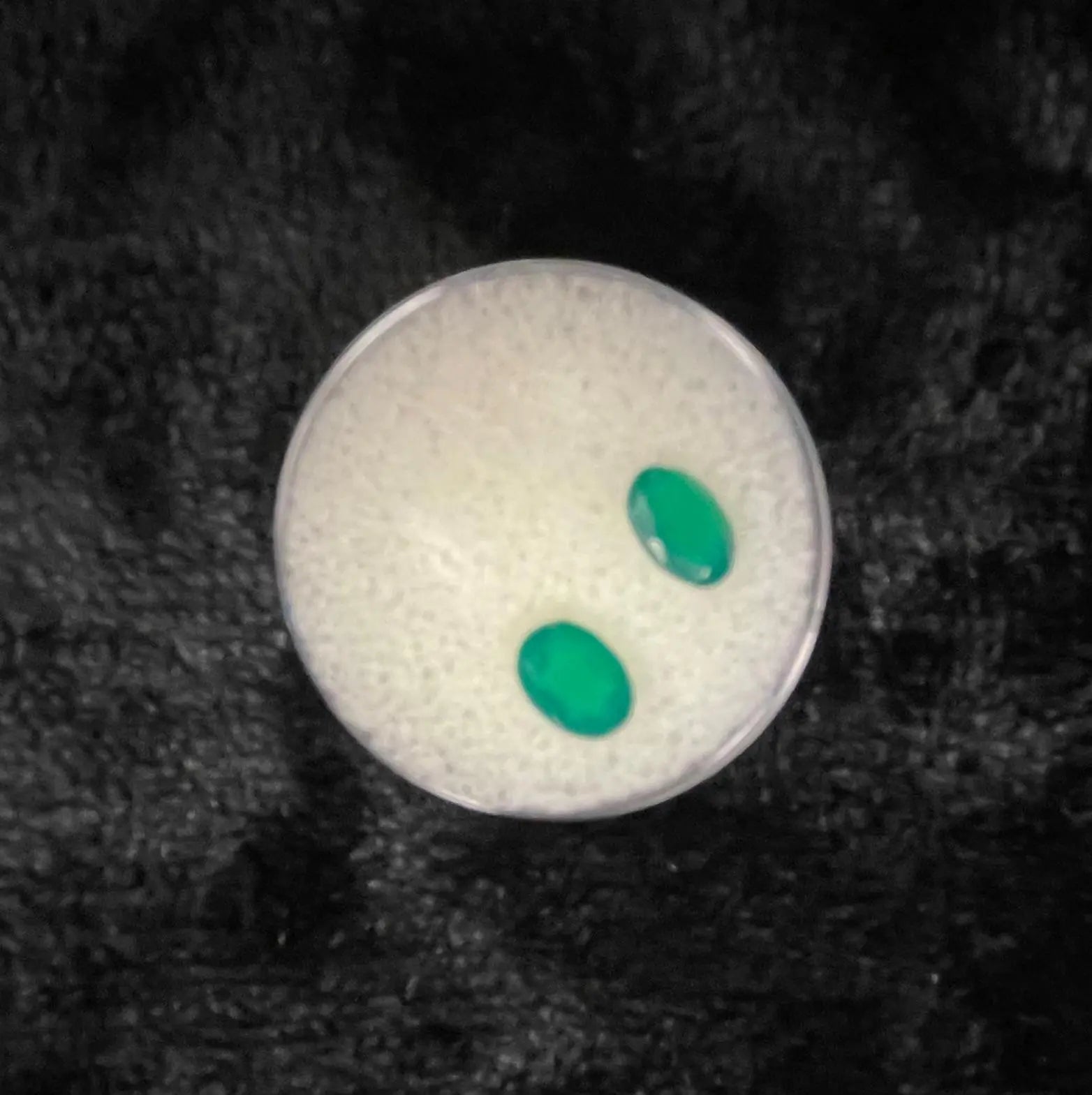 AAA+ Certified Natural 2 Pieces Brazilian Emerald Oval Shaped Gemstone, Weight: 1.60 ct, Size 3x5 ABC Jewelries