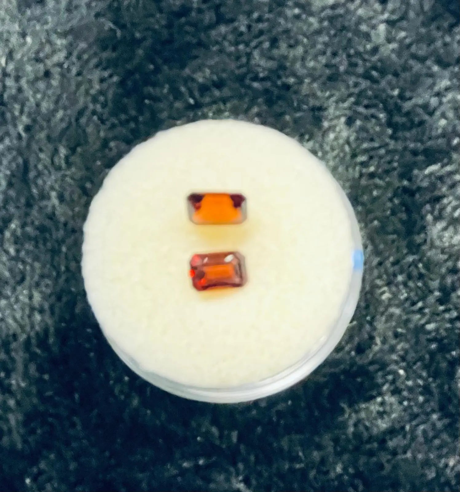 AAA+ Certified Natural 2 Pieces Brazilian GRANET Emerald Shaped Gemstone, Weight: 1.35 ct, Size 6x9 ABC Jewelries