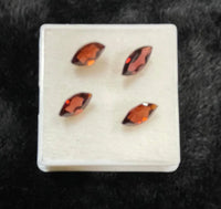 AAA+ Certified Natural 4 Pieces Brazilian GRANET Marquise Shaped Gemstone, Weight: 6 ct, Size 10x5 ABC Jewelries