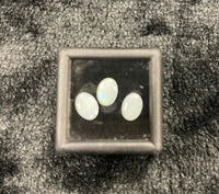 AAA+ Certified Natural Australian 3 Peace’s Oval Shaped Opal Gemstone, Weight: 1.0, Size: 7x5 ABC Jewelries