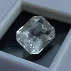 AAA+ Certified Natural Emerald Cut Flawless White Sapphire 9.87 Ct Loose Certified Gemstone ABC Jewelries