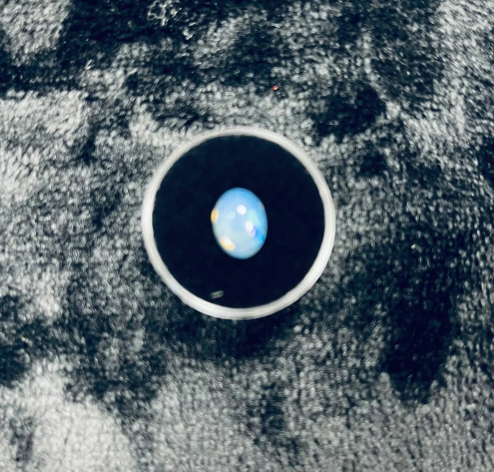 AAA+ Certified Natural Ethiopian 1 Piece Oval Shaped Blue Opal Gemstone, Weight: 1.65, Size: 8x10 ABC Jewelries