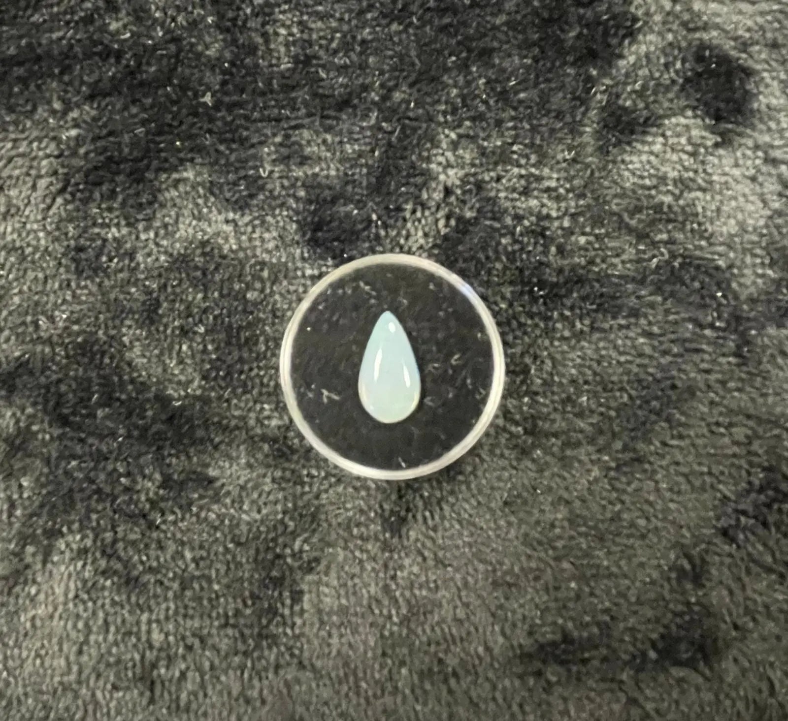 AAA+ Certified Natural Ethiopian 1 Piece Pear Shaped Gray Opal Gemstone, Weight: 3.63 ct, Size 12x9 ABC Jewelries