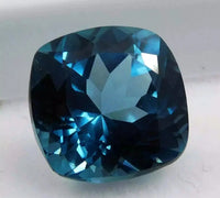 AAA+ Certified Quality 10.33 CT+ Natural Montana Blue Sapphire Cushion Cut Loose Gemstone CERTIFIED ABC Jewelery