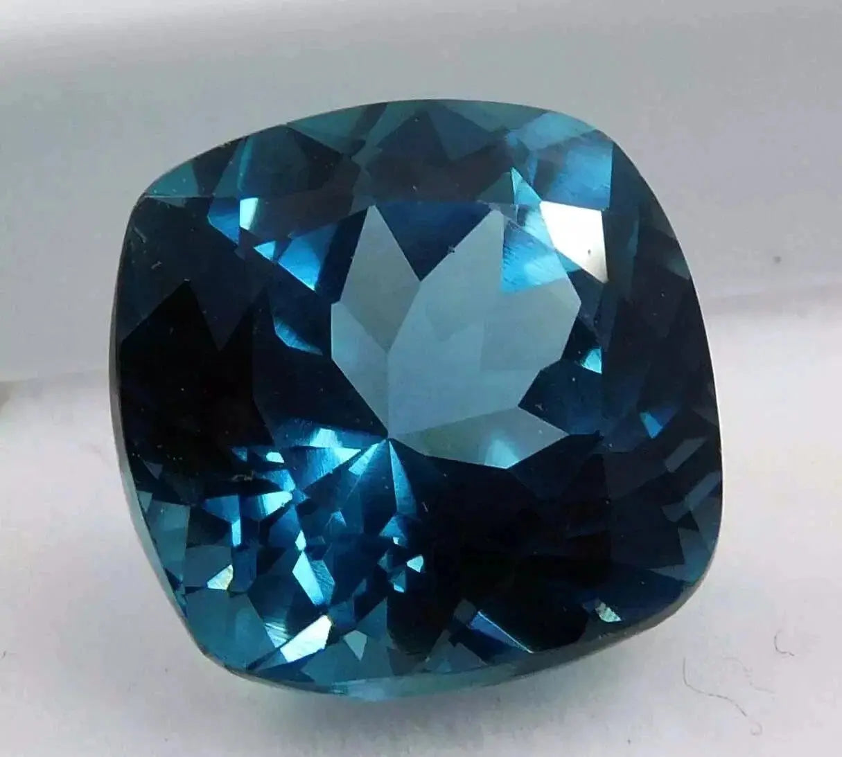 AAA+ Certified Quality 10.33 CT+ Natural Montana Blue Sapphire Cushion Cut Loose Gemstone CERTIFIED ABC Jewelery