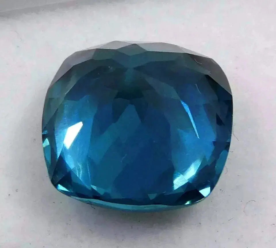 AAA+ Certified Quality 10.33 CT+ Natural Montana Blue Sapphire Cushion Cut Loose Gemstone CERTIFIED ABC Jewelery