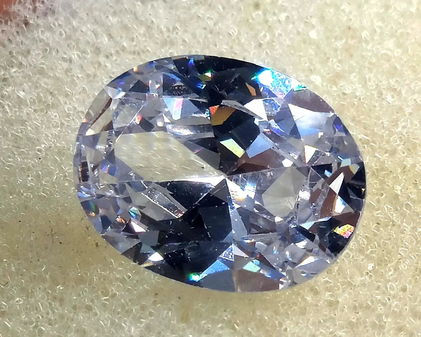 AAA+ Certified Quality 15.35 Ct Natural White Sapphire Oval Cut EGL Certified Loose Gemstone 6AGG ABC Jewelery