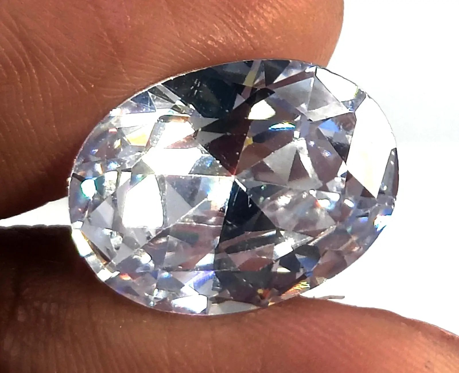 AAA+ Certified Quality 15.35 Ct Natural White Sapphire Oval Cut EGL Certified Loose Gemstone 6AGG ABC Jewelery