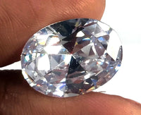 AAA+ Certified Quality 15.35 Ct Natural White Sapphire Oval Cut EGL Certified Loose Gemstone 6AGG ABC Jewelery