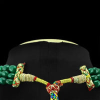 AAA+ Certified Quality 436.00 CT EARTH MINED RED RUBY & GREEN EMERALD 3 LINE ROUND BEADS NECKLACE (RS) ABC Jewelery