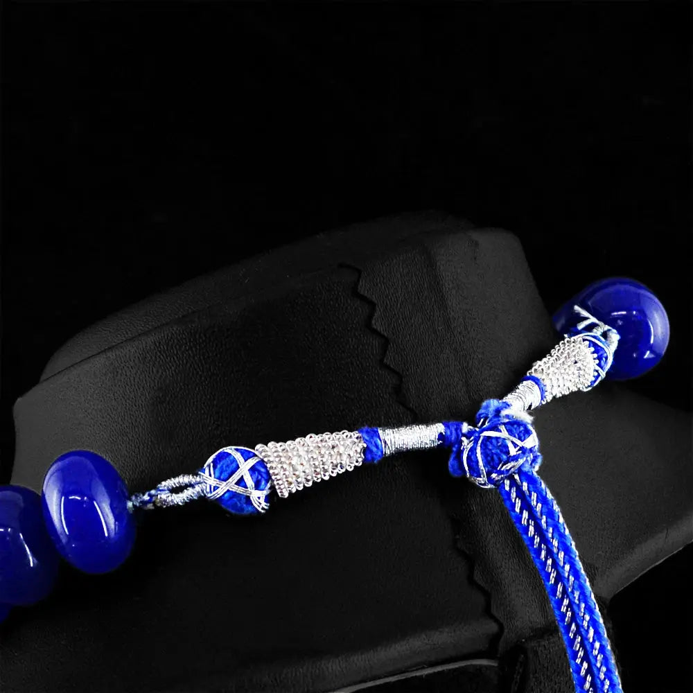 AAA+ Certified Quality 934.00 CTS EARTH MINED SINGLE STRAND ENHANCED SAPPHIRE ROUND BEADS NECKLACE ABC Jewelery
