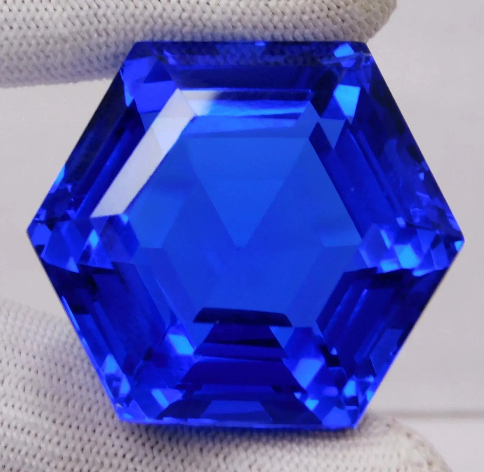 AAA+ Certified Quality Certified WONDERFUL Natural 182.70 Ct Blue Topaz Hexagon Cut Loose Gemstone ABC Jewelery