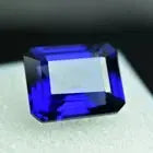AAA+ Certified Quality Flawless BLUE Sapphire Emerald Cut 21.15 Ct CERTIFIED Loose Gemstone ABC Jewelries