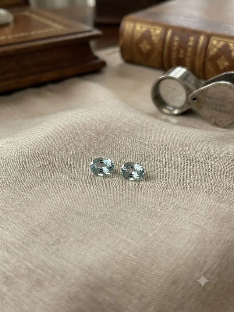 AAA+ Certified Quality Natural Aquamarine, Oval Shaped, lite Blue Colored, Weight 0.29Ct.,Dimensions 5x3mm. Refractive Index, Gem248