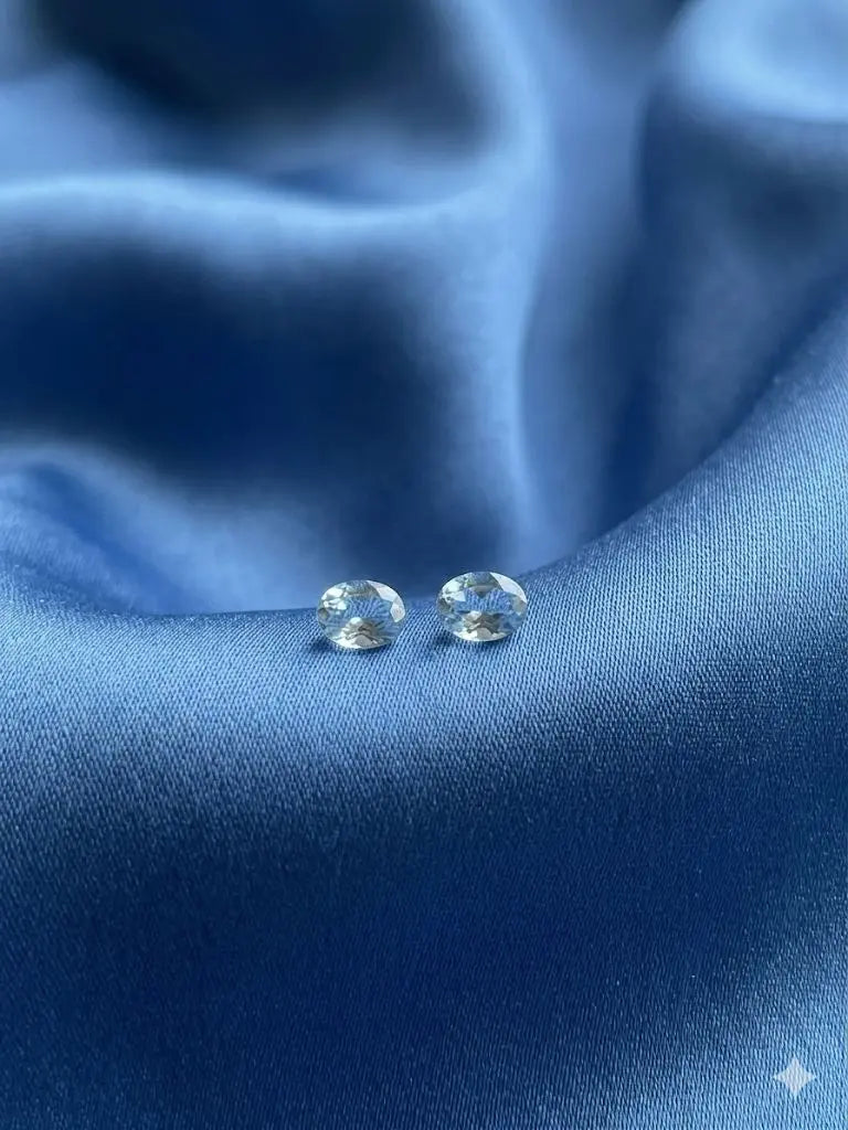 AAA+ Certified Quality Natural Aquamarine, Oval Shaped, lite Blue Colored, Weight 0.30Ct.,Dimensions 5x3mm. Refractive Index, Gem226
