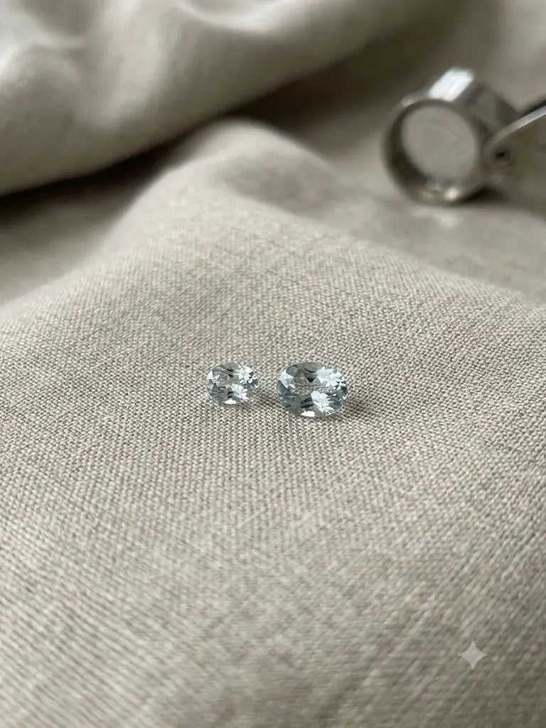AAA+ Certified Quality Natural Aquamarine, Oval Shaped, lite Blue Colored, Weight 0.30Ct.,Dimensions 5x3mm. Refractive Index, Gem249