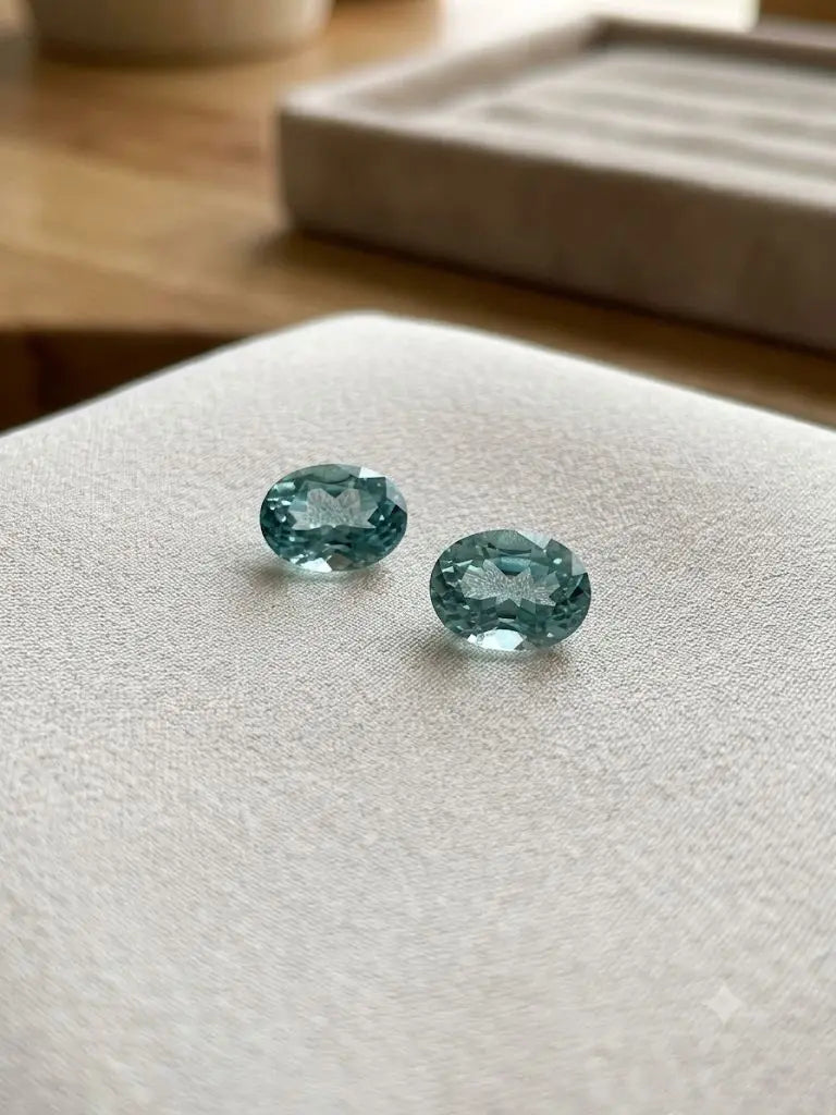 AAA+ Certified Quality Natural Aquamarine, Oval Shaped, lite Blue Colored, Weight 0.32Ct.,Dimensions 5x3mm. Refractive Index, Gem247