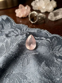 AAA+ Certified Quality Natural Quartz, pear Shaped, Pink Semi-Transparent Colored, Weight 5Ct.,Gravity 2.63-268 Refractive Index 1.544-1.563,"GemKKG-12-088996