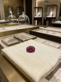 AAA+ Certified Quality Natural Ruby Manik, Oval/Mixed Shaped, Red semi transparent Colored, 5Ct 3.98-4.00x1.762-1.770 Gemstone, GemKKG-12-088984