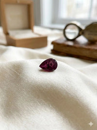 AAA+ Certified Quality Natural Ruby Manik, Pear Shaped, Pink Semi-Transparent Colored, Weight 3.65Ct.,Gravity 3.98-4.00 Refractive Index 1.762-1.770,"GemKKG-12-0889967