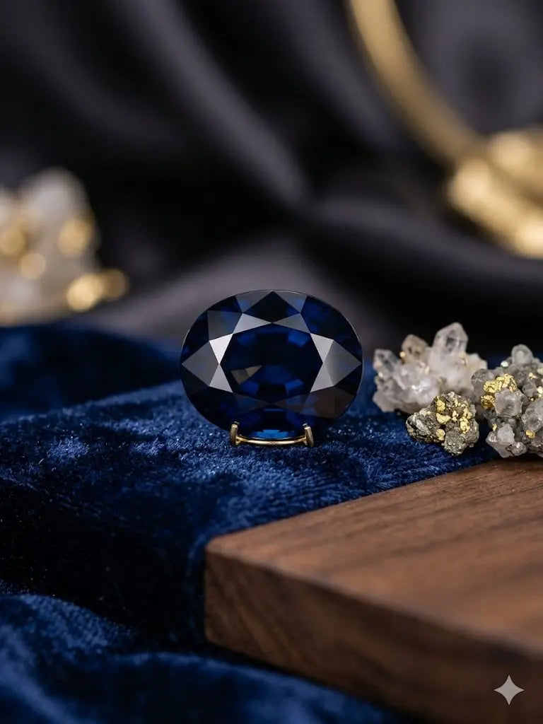 AAA+ Certified Quality Natural Sapphire, Oval/Mixed Shaped, Blue Semi-Transparent Colored, 3.65Ct. 3.98-4.00x1.762-1.770 Gemstone, GemKKG-12-088834