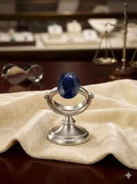 AAA+ Certified Quality Natural Sapphire, Oval/Mixed Shaped, Blue Semi-Transparent Colored, Weight 6.80Ct.,Gravity 3.98-4.00 Refractive Index 1.762-1.770,"GemKKG-12-0889935
