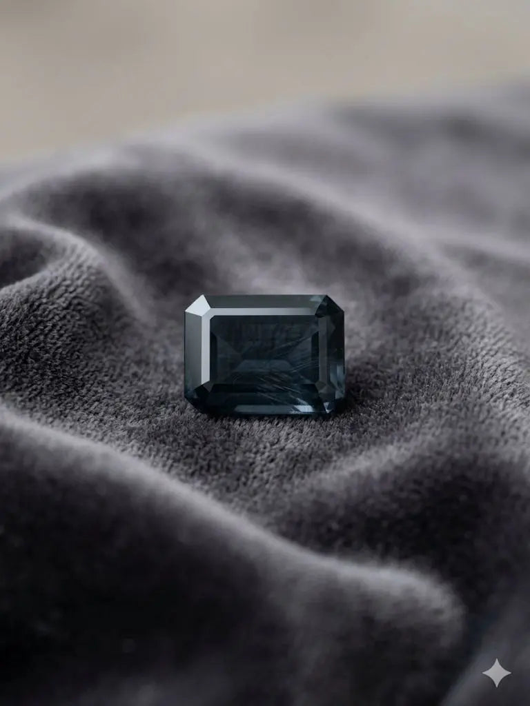 AAA+ Certified Quality Natural Sapphire, Rectangular/Mixed Shaped, Blue Semi-Transparent Colored, Weight 6.60Ct.,Gravity 3.98-4.00 Refractive Index 1.762-1.770 GemKKG-12-0889946