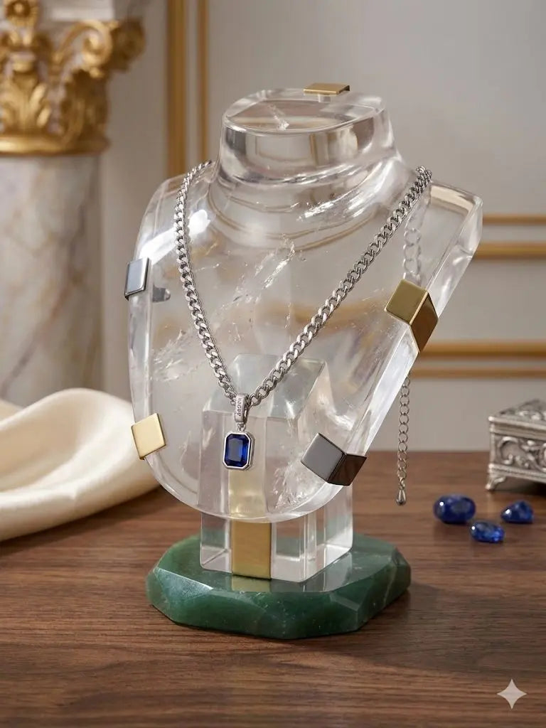AAA+ Certified Quality, Length 22-24cm, Weight 23.3gm, Quality 925-Silver, CJABC-108-S (Including pendent)