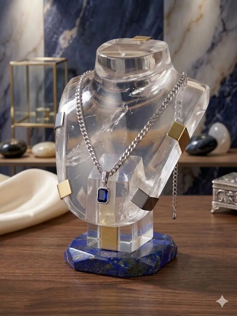 AAA+ Certified Quality, Length 22-24cm, Weight 23.8gm, Quality 925-Silver, CJABC-110-S (Including pendent)