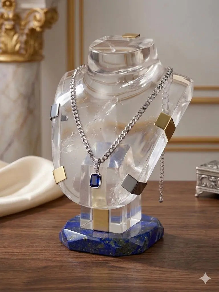 AAA+ Certified Quality, Length 23-25cm, Weight 24.2gm, Quality 925-Silver, CJABC-109-S (Including pendent)