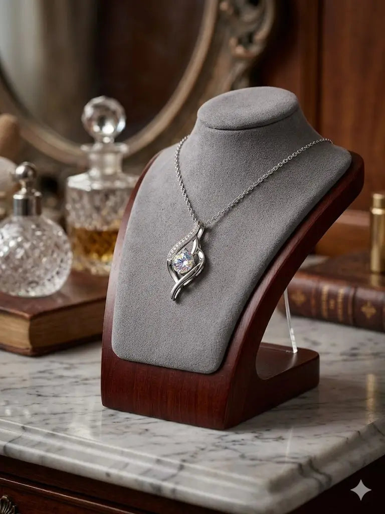 AAA+ Certified Quality, Length 23cm, Weight 3.3gm, Quality 925-Silver, CJABC-a114 (Oval white Shiny Zircon)