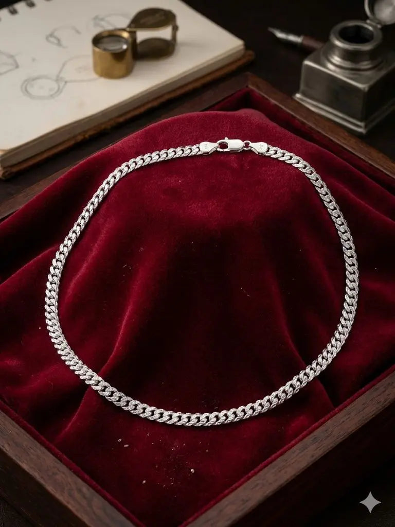 AAA+ Certified Quality, Necklace 60cm., Weight 17.0gm., Quality 925-Silver, CJABCn1-30