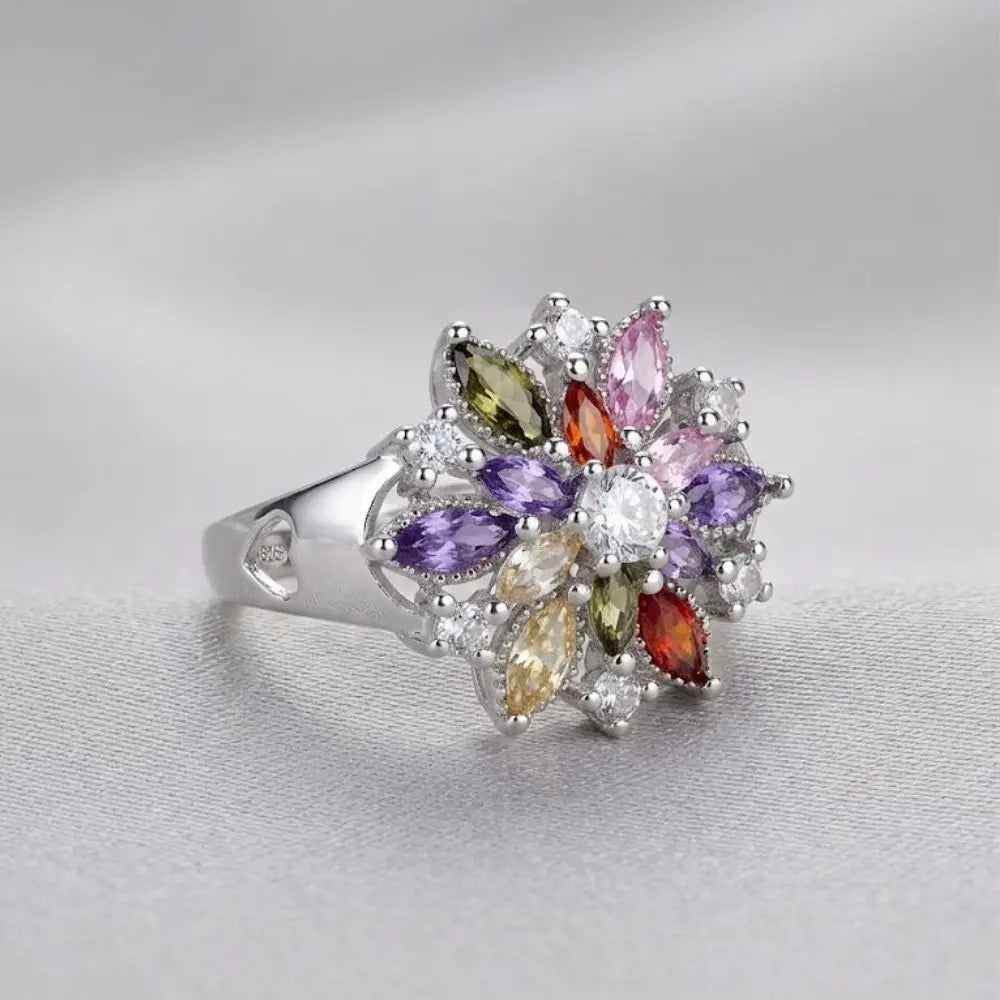 AAA+ Certified, Quality Silver - 925, Gem CZ (Fashion), Size 8, Weight 3.9gm., ABC-RS5100-8