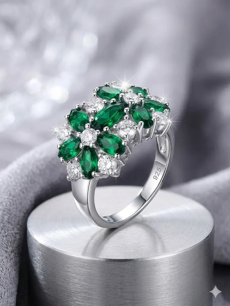 AAA+ Certified, Quality Silver - 925, Gem CZ, Size 6’, Weight 4.3gm., ABC-900-6