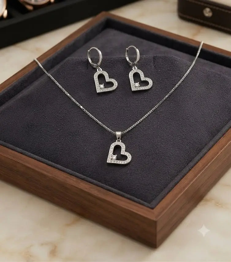 AAA+ Certified, Quality Sterling Silver-925, Gem zirconia, Including chain 50cm, Weight 4.9 grams, ABC- S60101