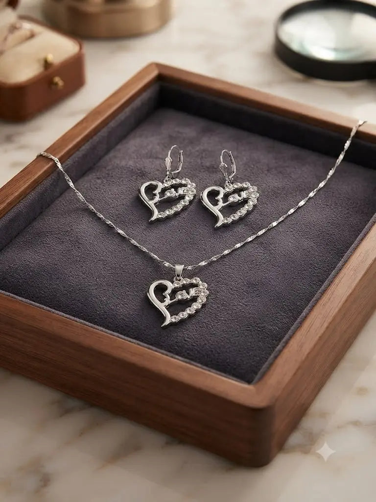 AAA+ Certified, Quality Sterling Silver-925, Gem zirconia, Including chain 50cm, Weight 5.7 grams, ABC-T43501