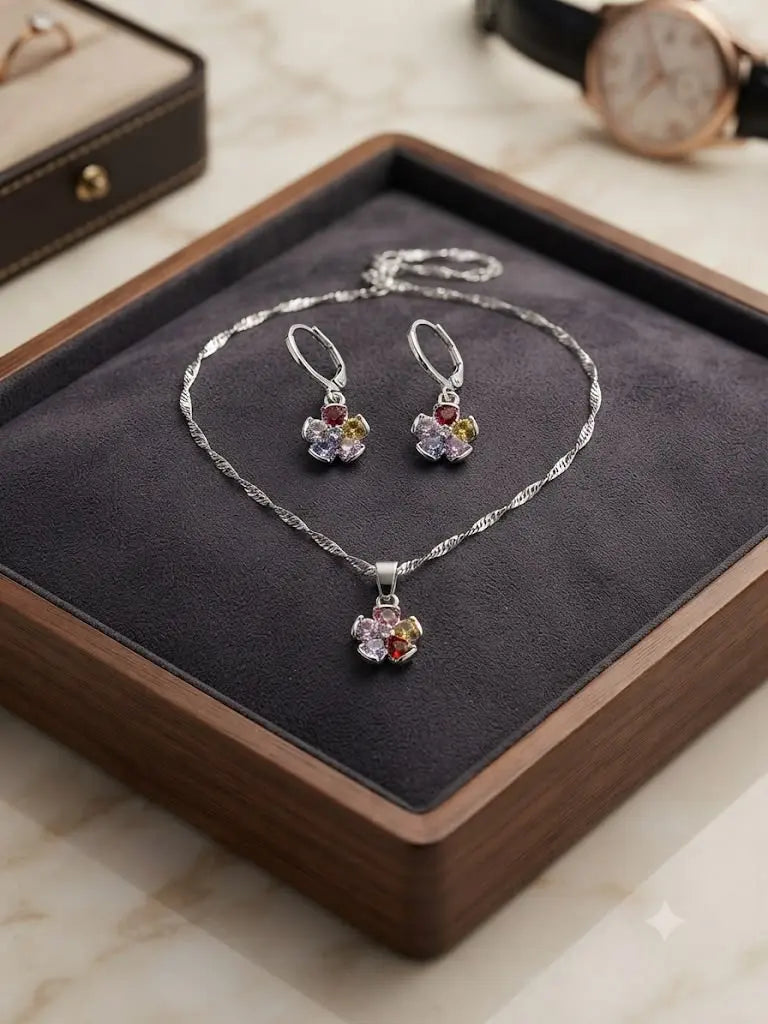 AAA+ Certified, Quality Sterling Silver-925, Gem zirconia, Including chain 50cm, Weight 5.9 grams, ABC- T34001