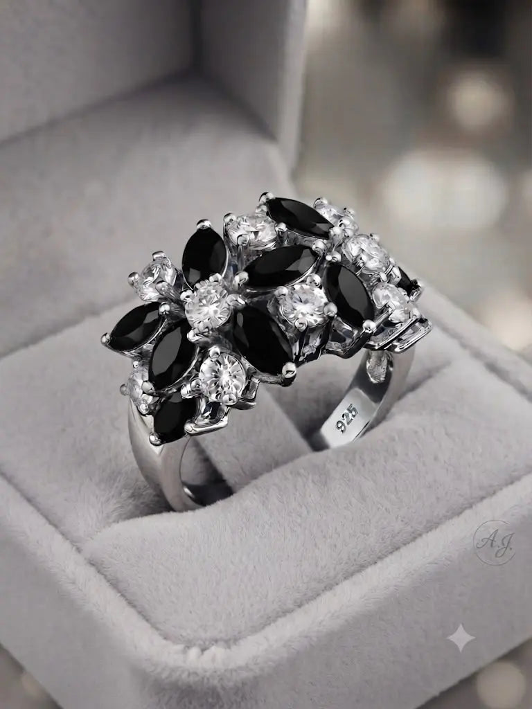 AAA+ Certified, Quality Sterling Silver-925, Size 7, Gem Cubic Zirconia, Weight 5.3 grams, ABC-BT6677-3