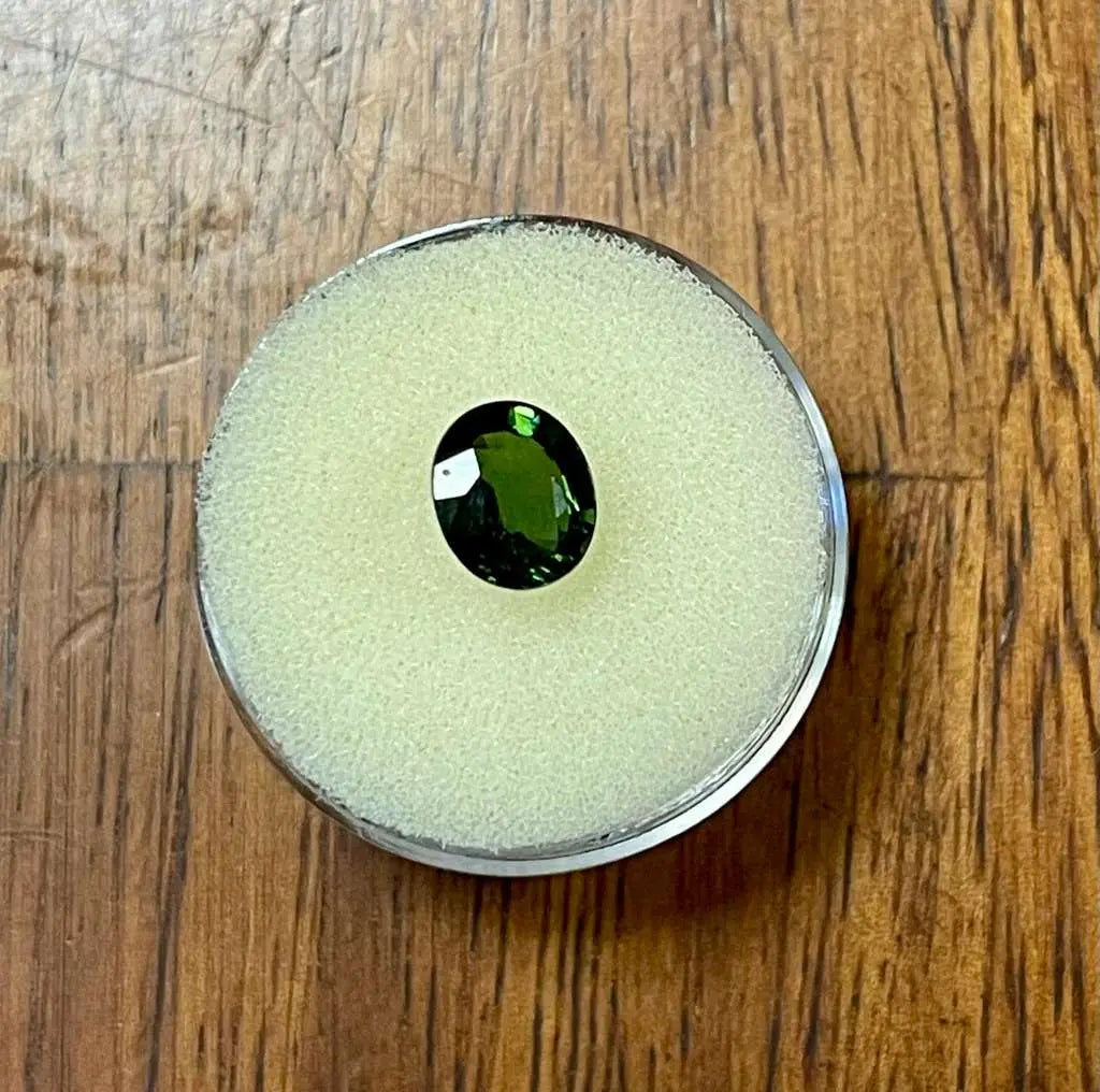 AAA+ Natural Gemstones (1.43 Carats), Chrome Color with Brazilian Tourmaline ABC Jewelries