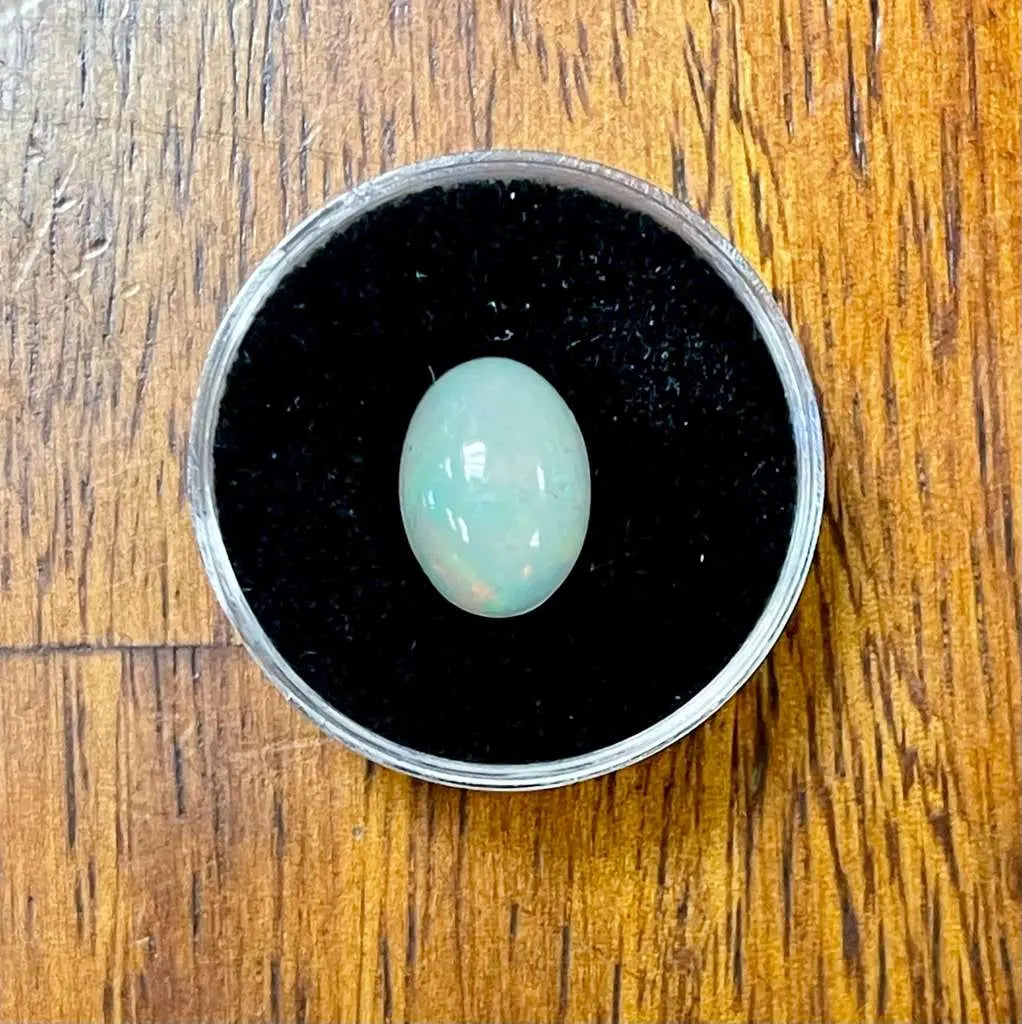 AAA+ Natural Gemstones (2.1 Carats), Milky White Color Ethiopia Opal ABC Jewelries