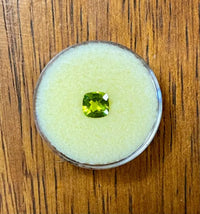 AAA+ Natural Peridot Gemstones (1.27 Carats), Olive Green Color with Brazilian Garnet ABC Jewelries